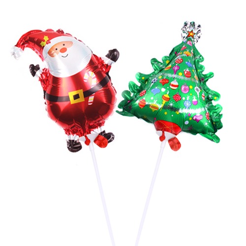 크리스마스 산타와 트리 풍선 2개 (1set)